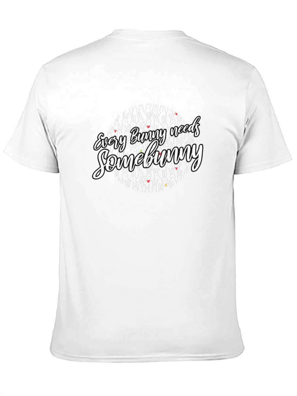 Every Bunny Needs Somebunny Black Graphic Tee