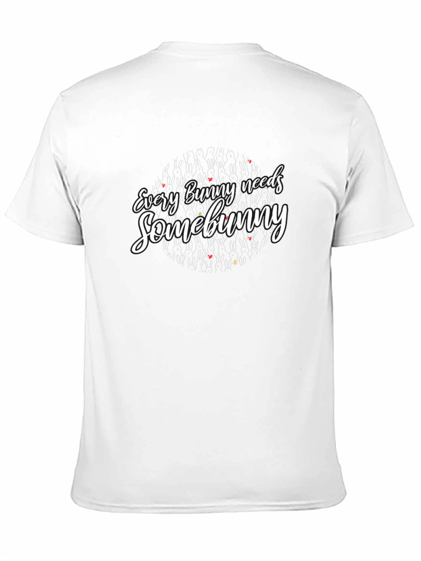 Every Bunny Needs Somebunny Black Graphic Tee