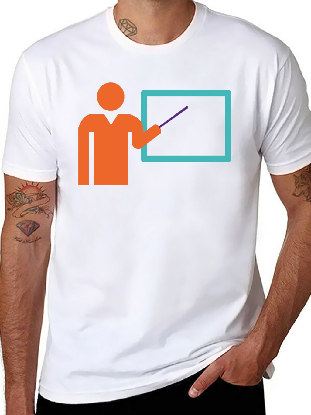 Teacher Graphic Tee - Black