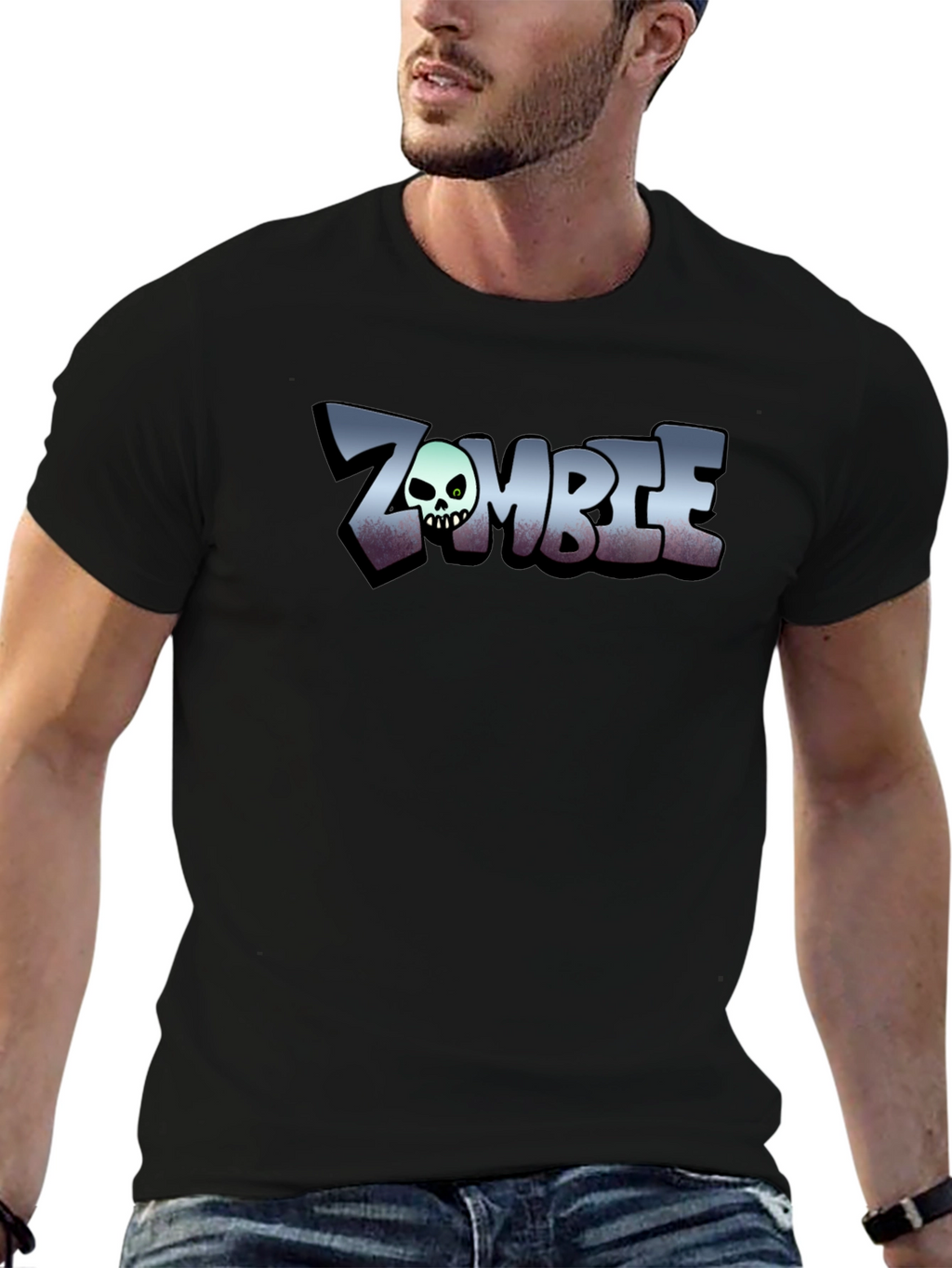 Zombie Graphic Tee - Cool Skull Design