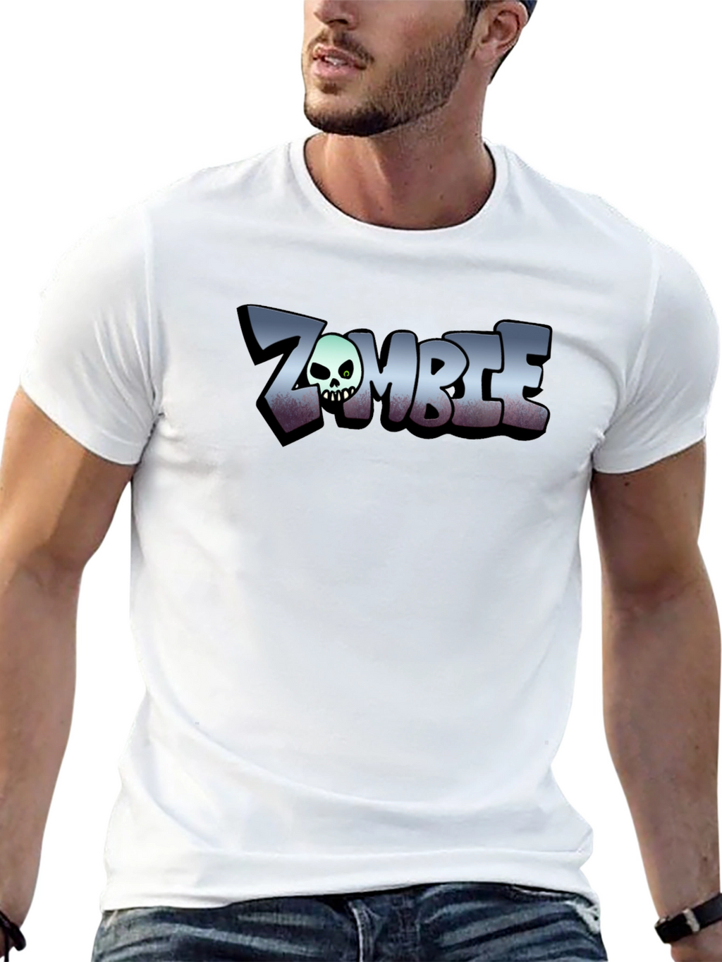 Zombie Graphic Tee - Cool Skull Design