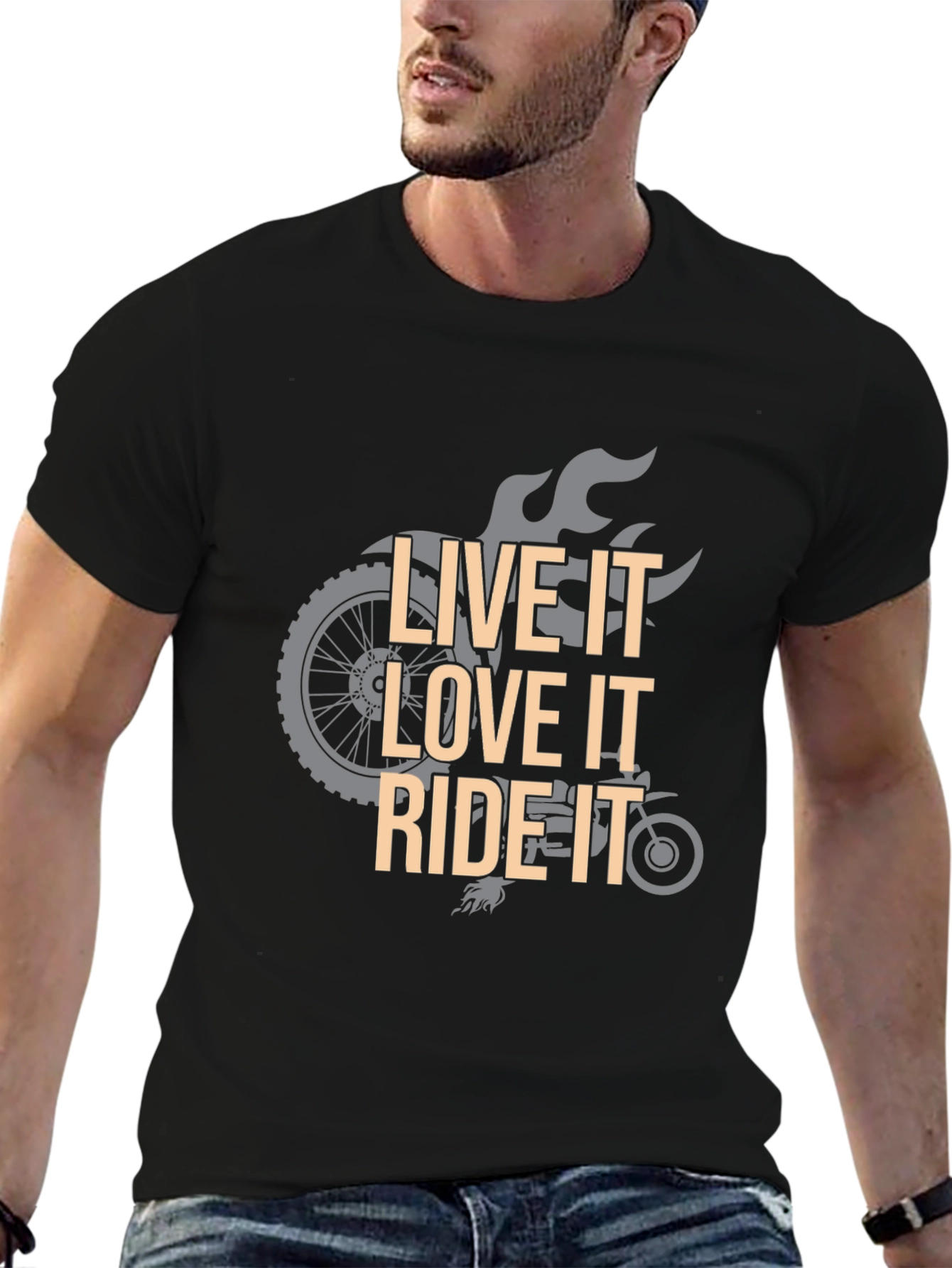 Live Love Ride Graphic Tee - Motorcycle T-Shirt