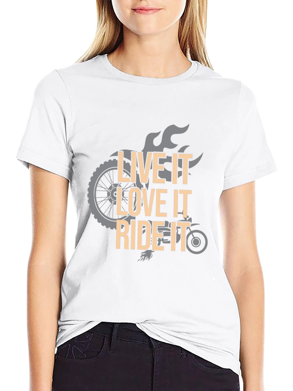 Live Love Ride Graphic Tee - Motorcycle T-Shirt
