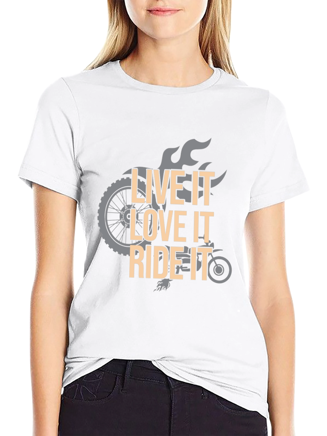 Live Love Ride Graphic Tee - Motorcycle T-Shirt