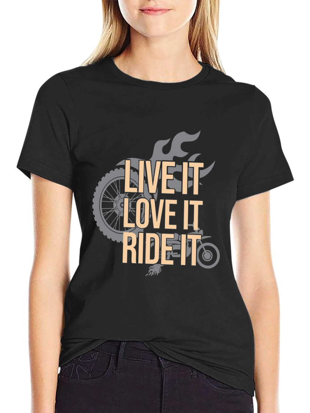 Live Love Ride Graphic Tee - Motorcycle T-Shirt