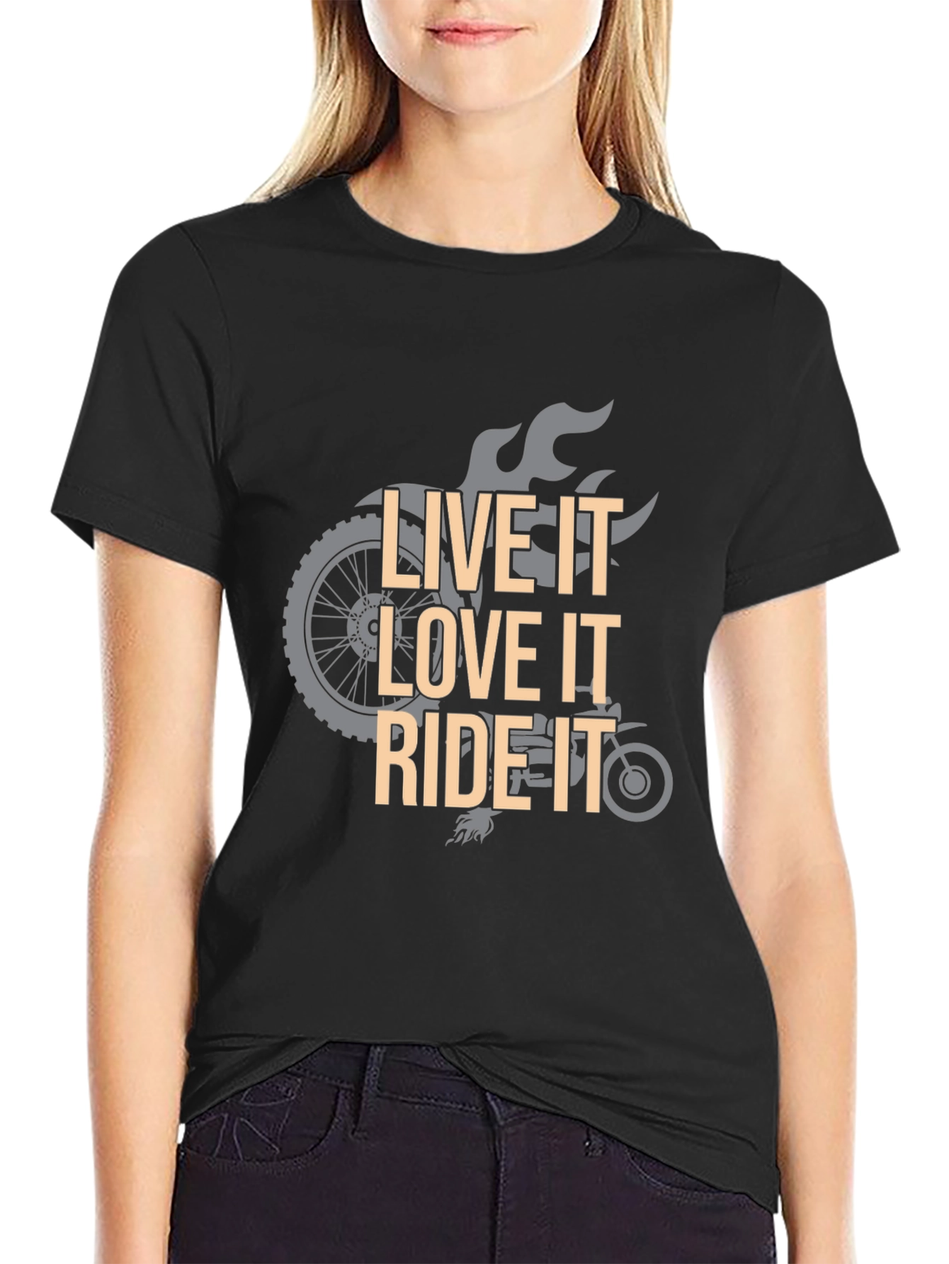 Live Love Ride Graphic Tee - Motorcycle T-Shirt