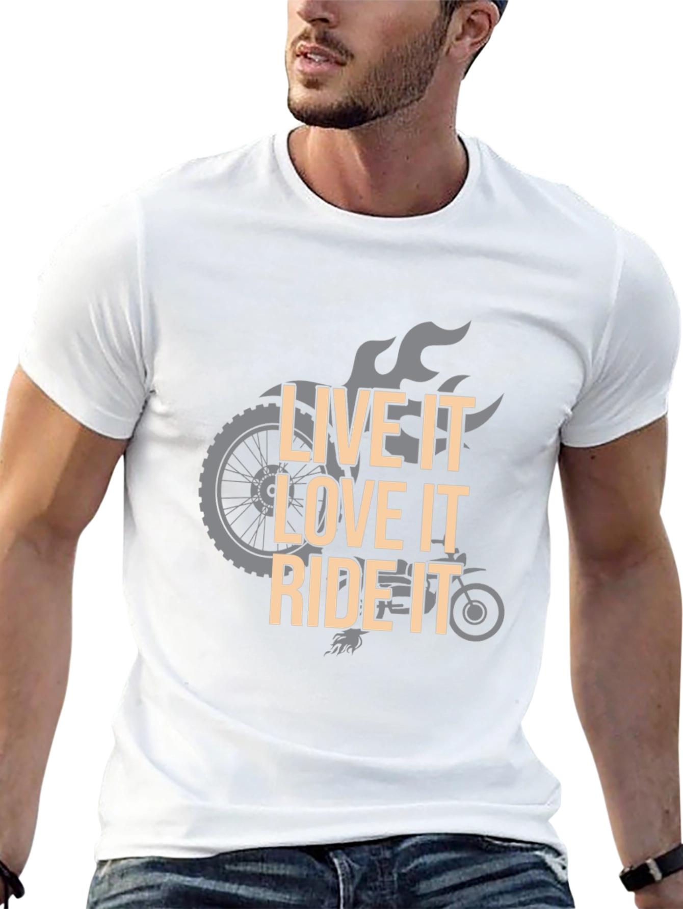 Live Love Ride Graphic Tee - Motorcycle T-Shirt