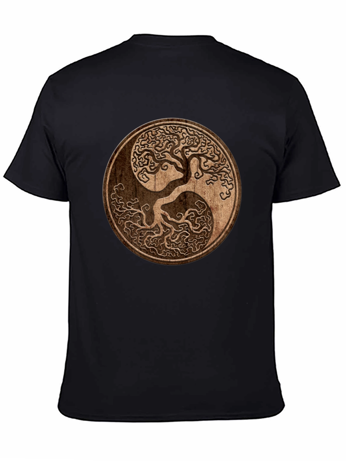 Yin Yang Tree Graphic Tee - Nature Inspired Balance Shirt