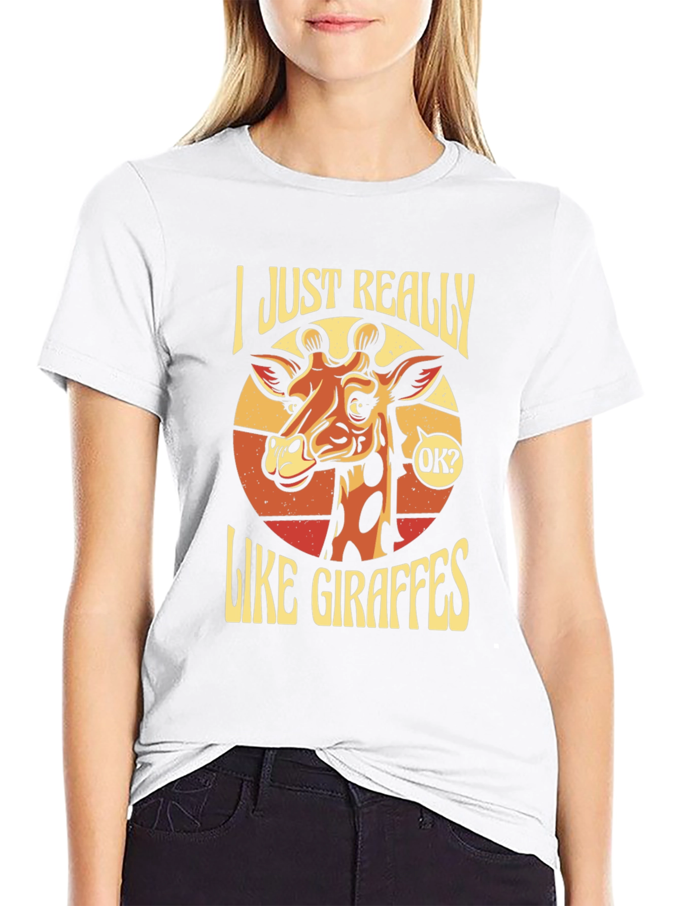 I Just Really Like Giraffes T-Shirt - Novelty Animal Tee