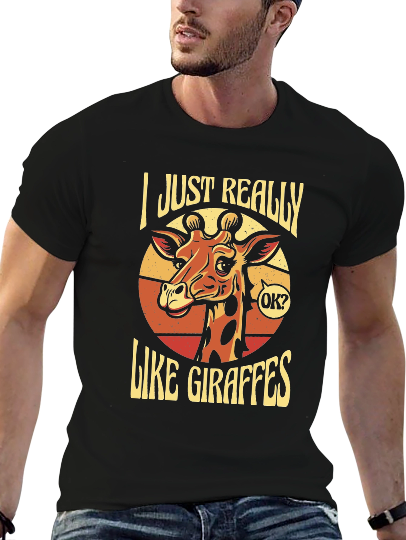 I Just Really Like Giraffes T-Shirt - Novelty Animal Tee