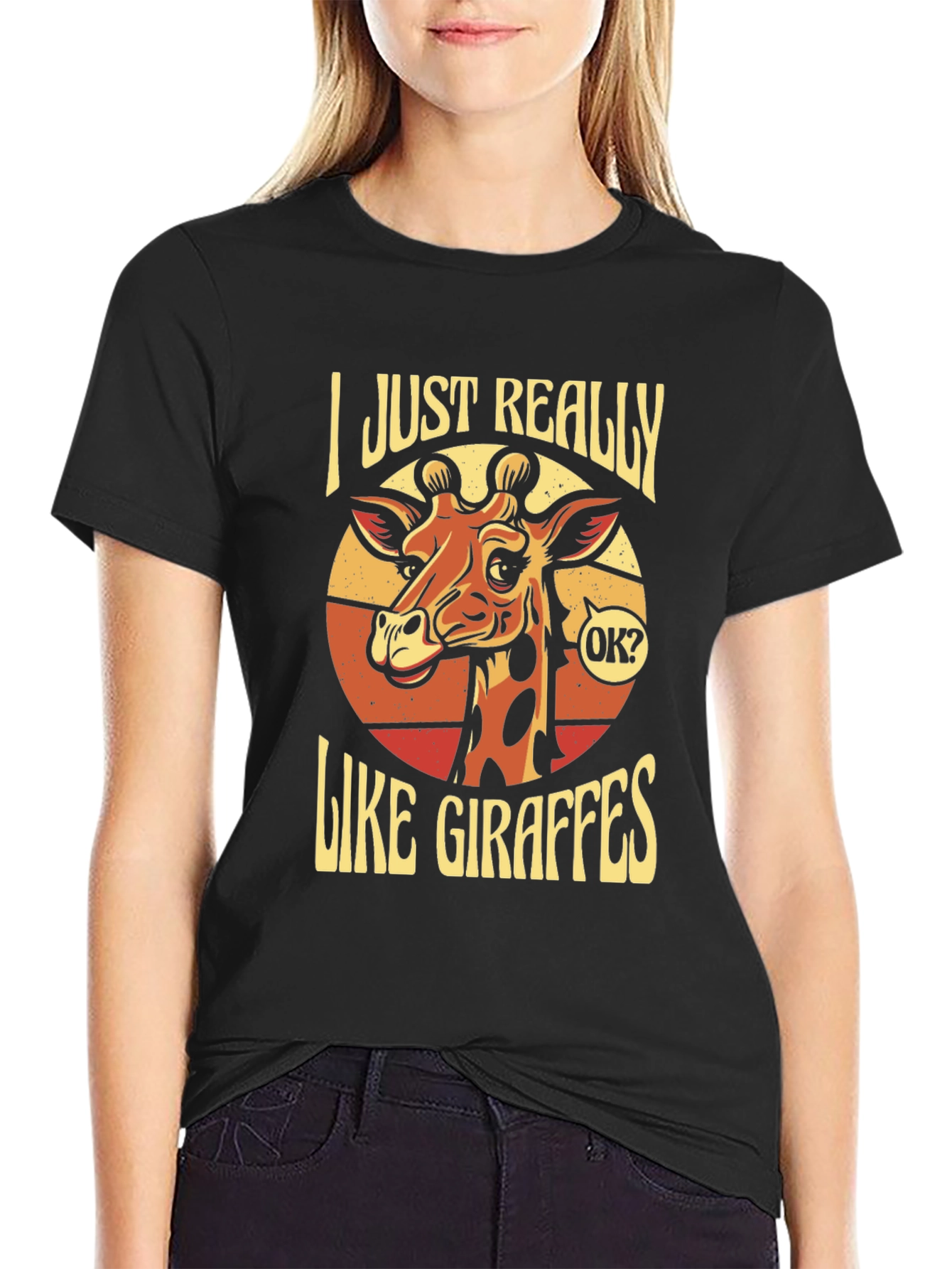 I Just Really Like Giraffes T-Shirt - Novelty Animal Tee