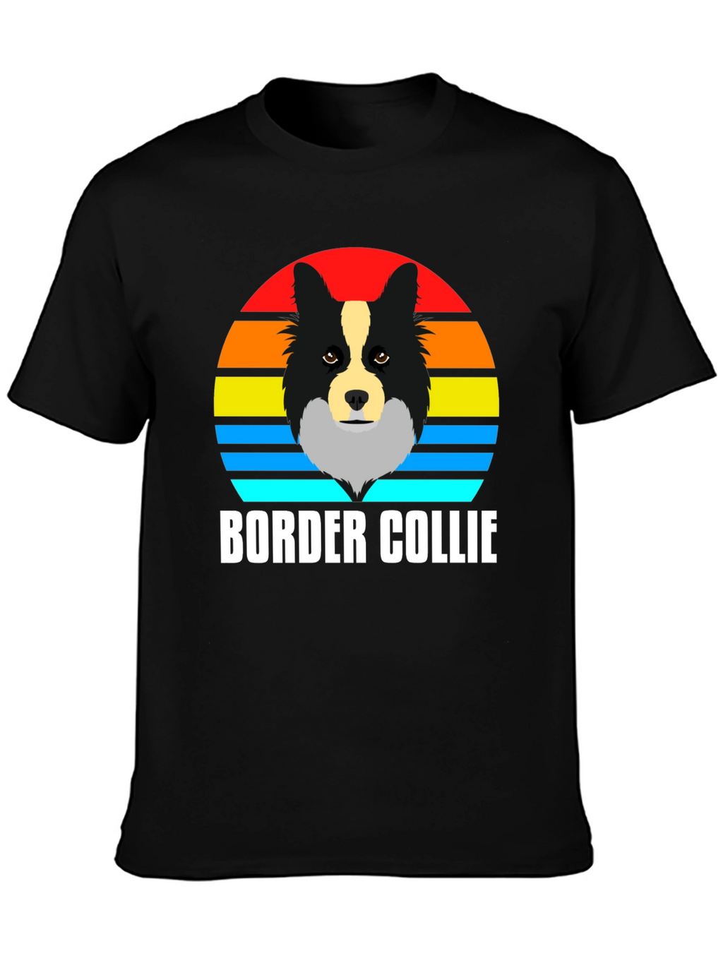 Border Collie Sunset T-Shirt - Dog Lover Tee
