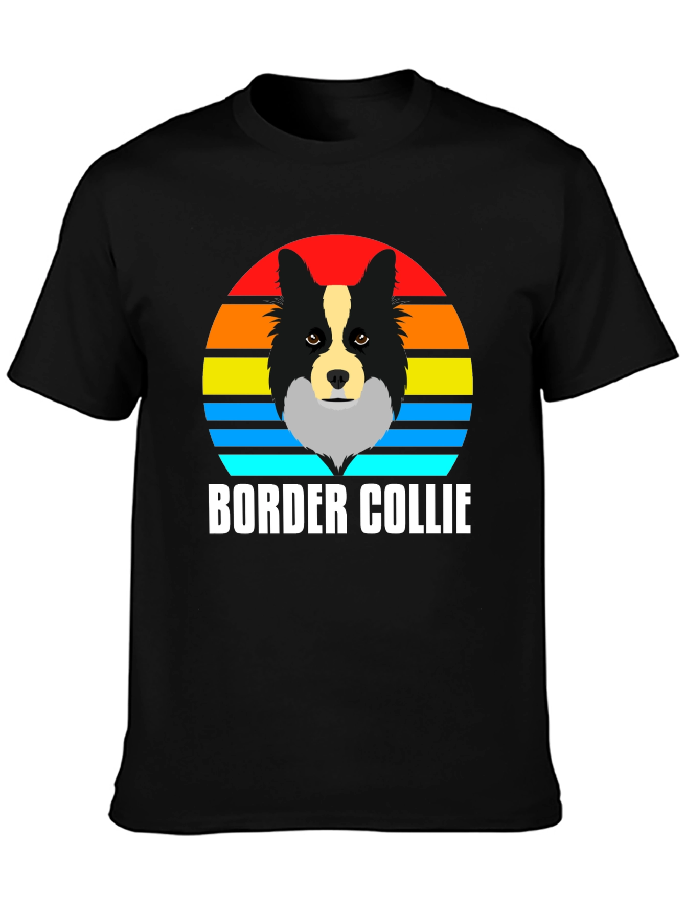 Border Collie Sunset T-Shirt - Dog Lover Tee