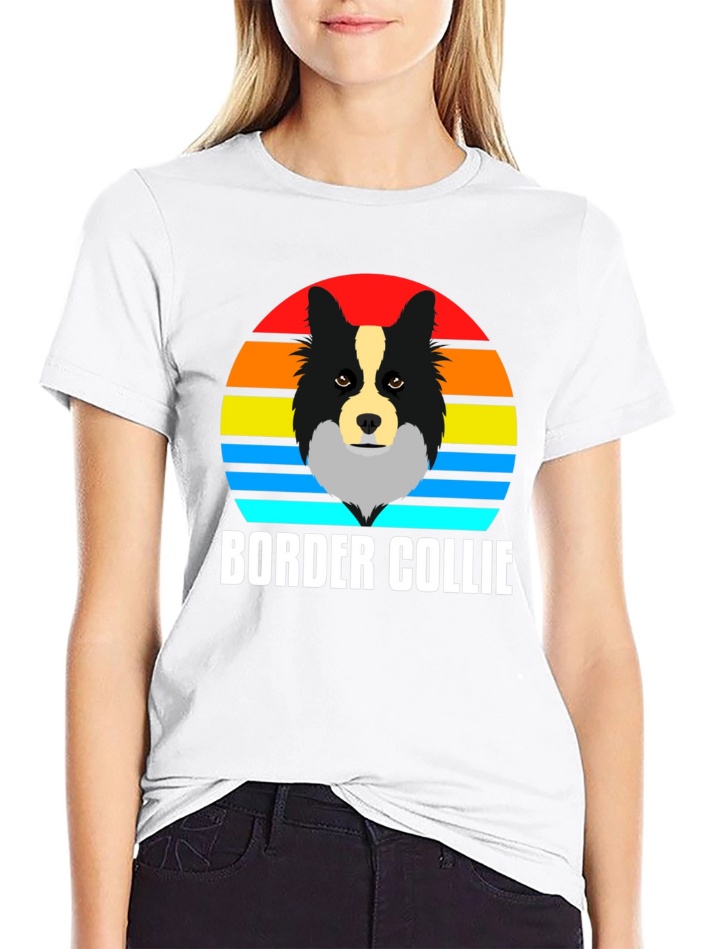 Border Collie Sunset T-Shirt - Dog Lover Tee