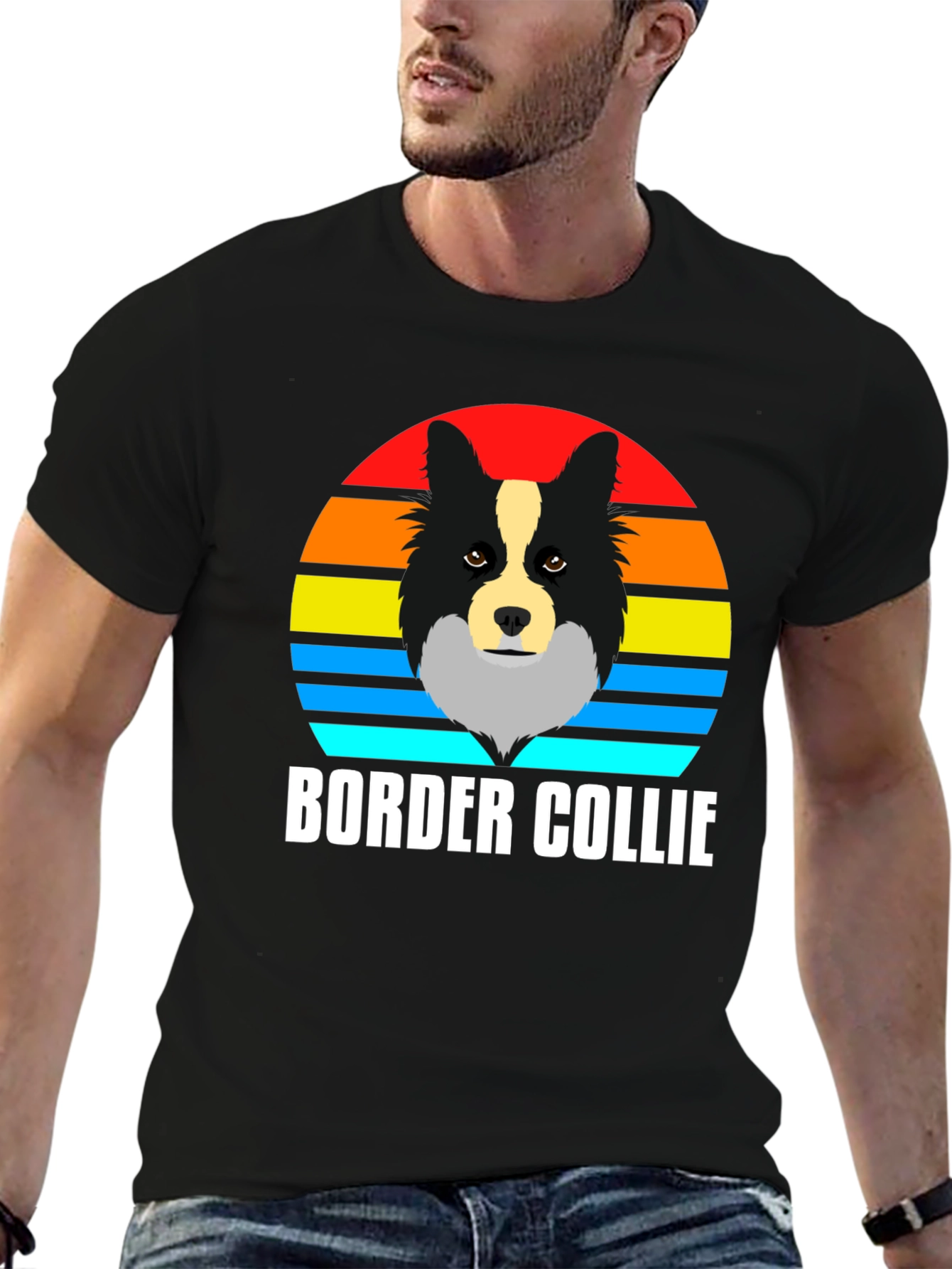Border Collie Sunset T-Shirt - Dog Lover Tee