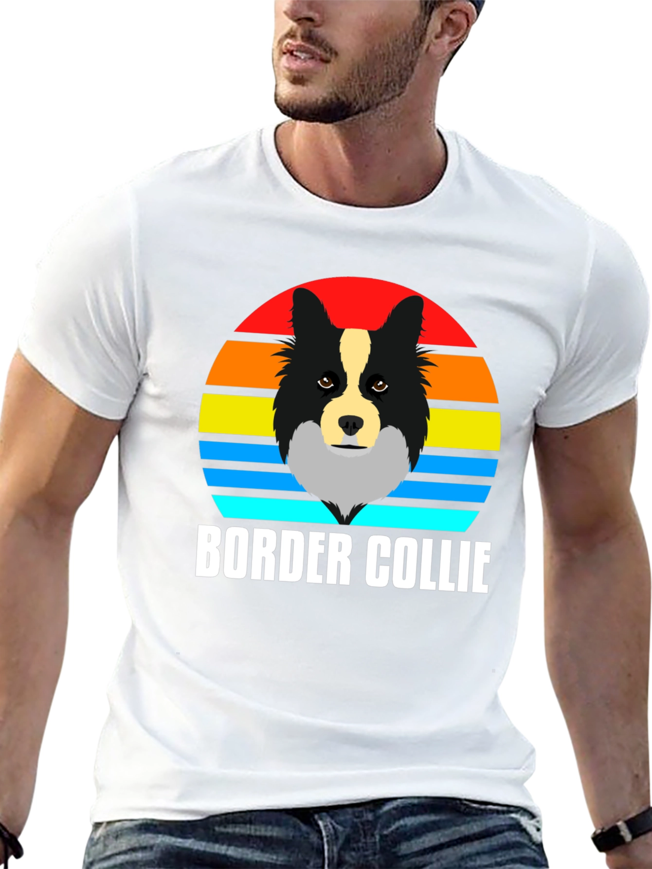 Border Collie Sunset T-Shirt - Dog Lover Tee