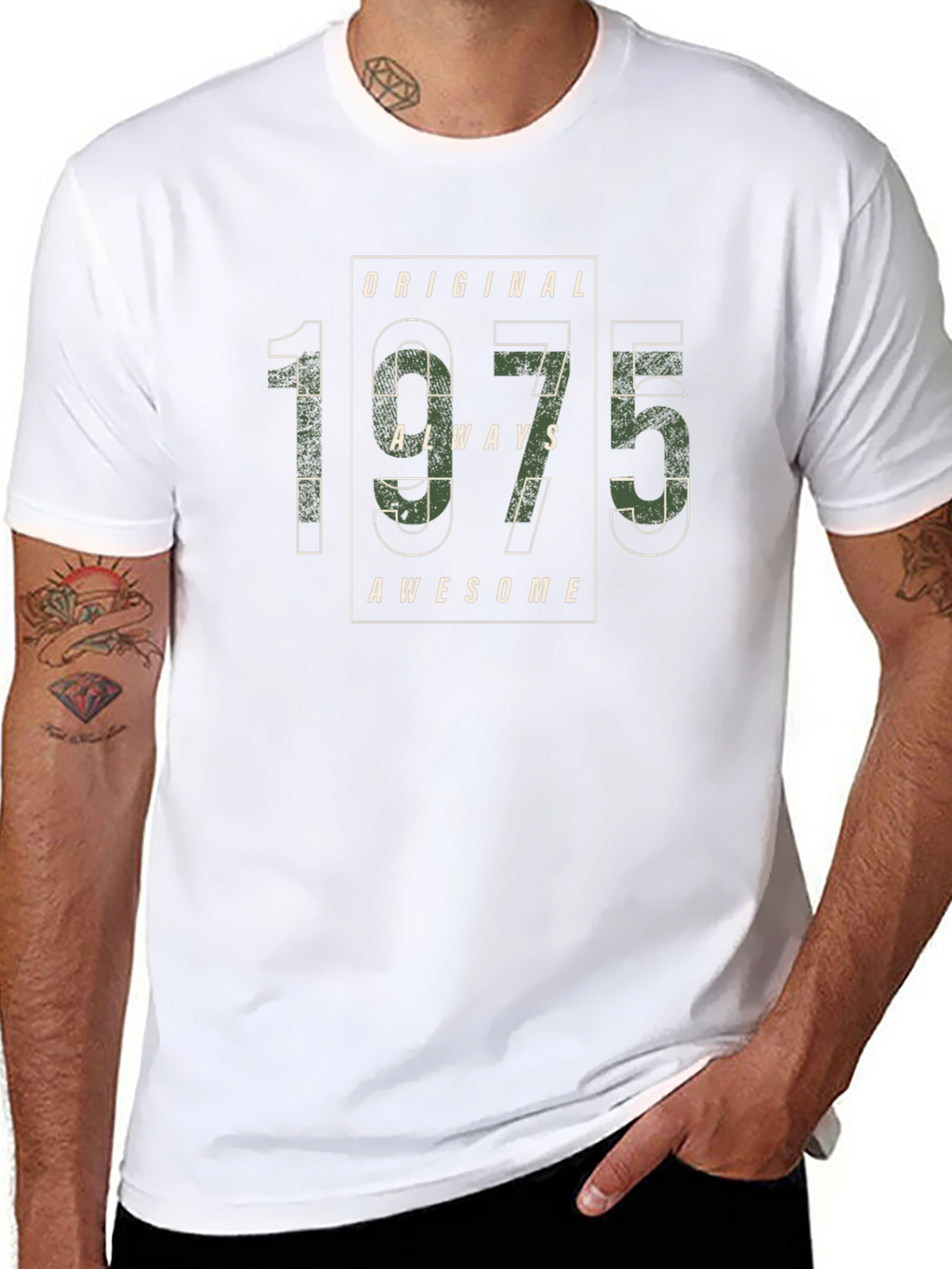 Original 1975 Always Awesome Black T-Shirt