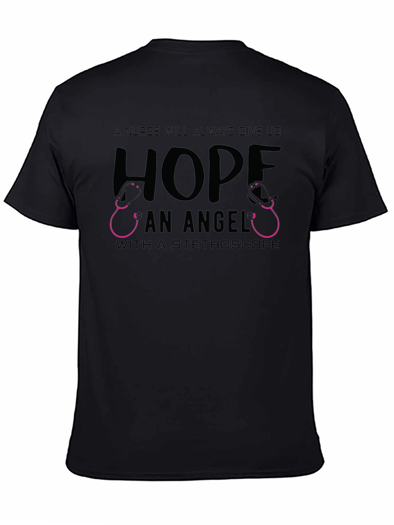 Nurse Angel Hope Stethoscope Graphic Tee