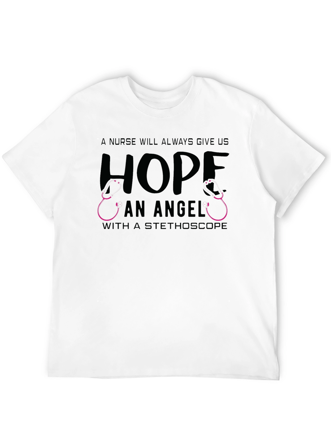 Nurse Angel Hope Stethoscope Graphic Tee