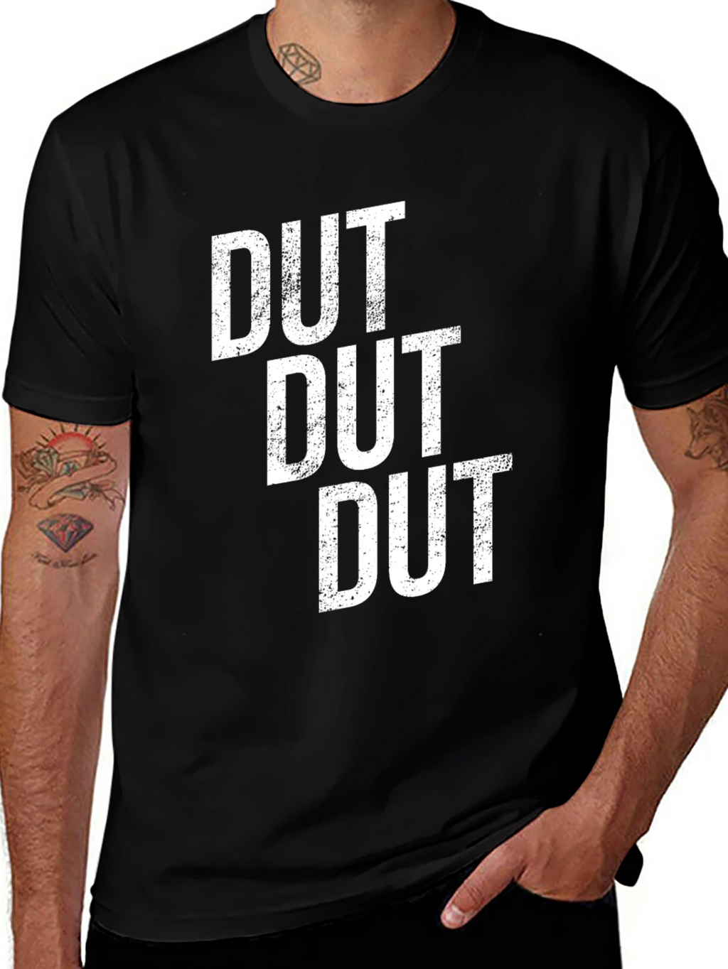 Dut Dut Dut Graphic Tee - Bold Statement T-Shirt