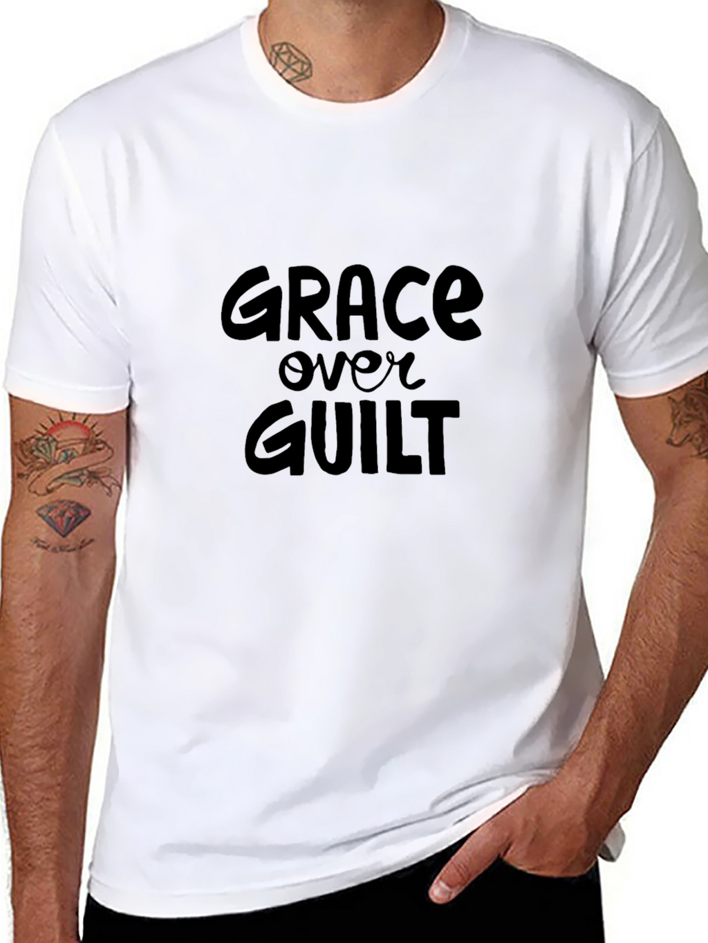 Grace Over Guilt Black T-Shirt