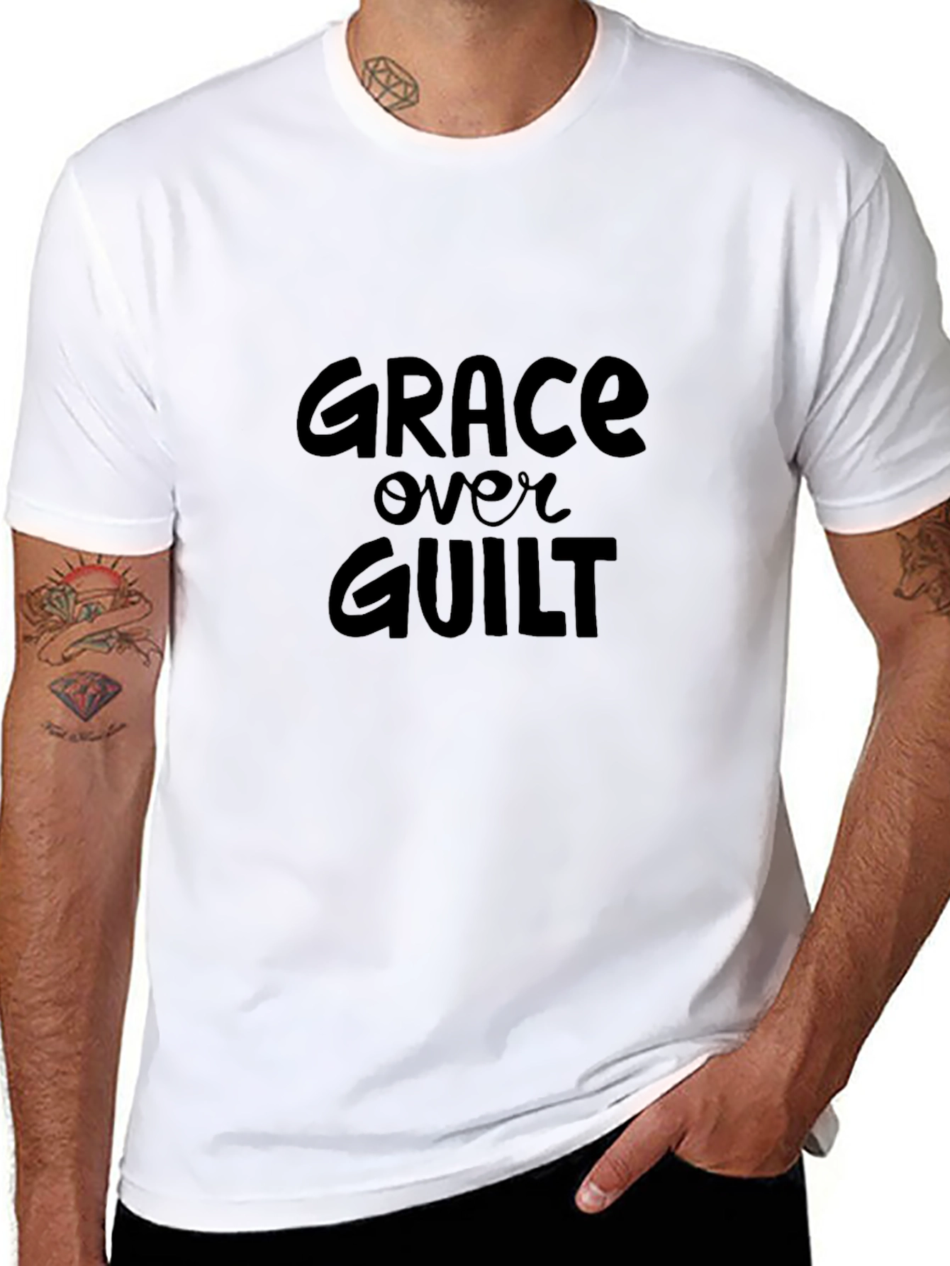 Grace Over Guilt Black T-Shirt