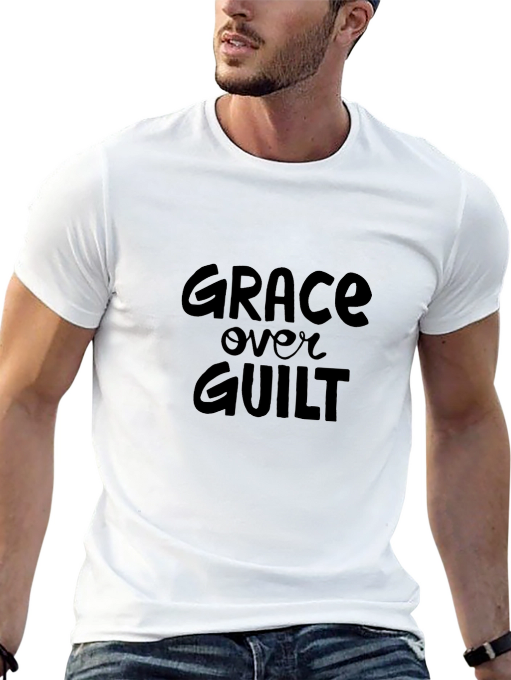 Grace Over Guilt Black T-Shirt