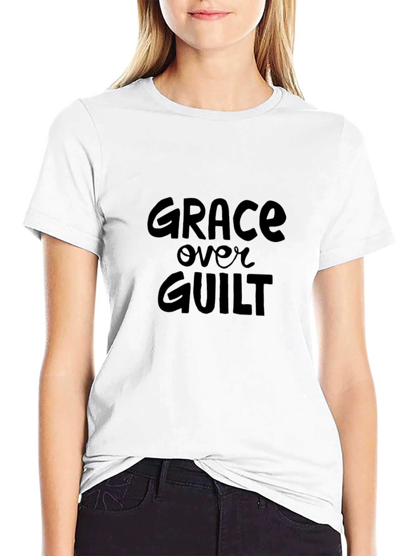 Grace Over Guilt Black T-Shirt