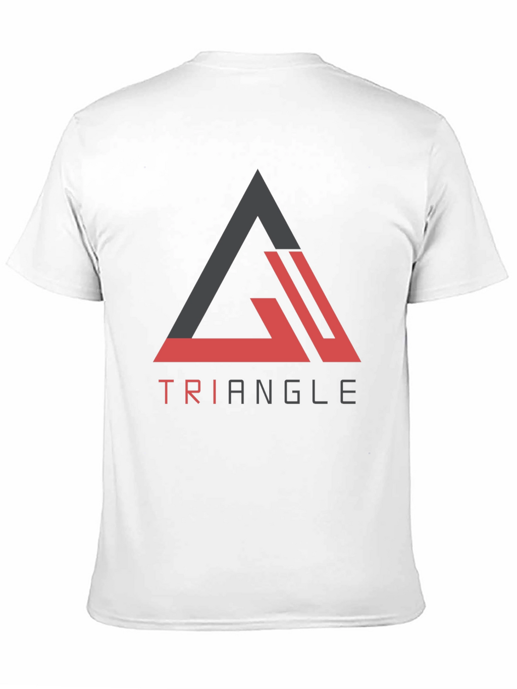 Triangle Graphic Tee - Modern Casual Black T-Shirt