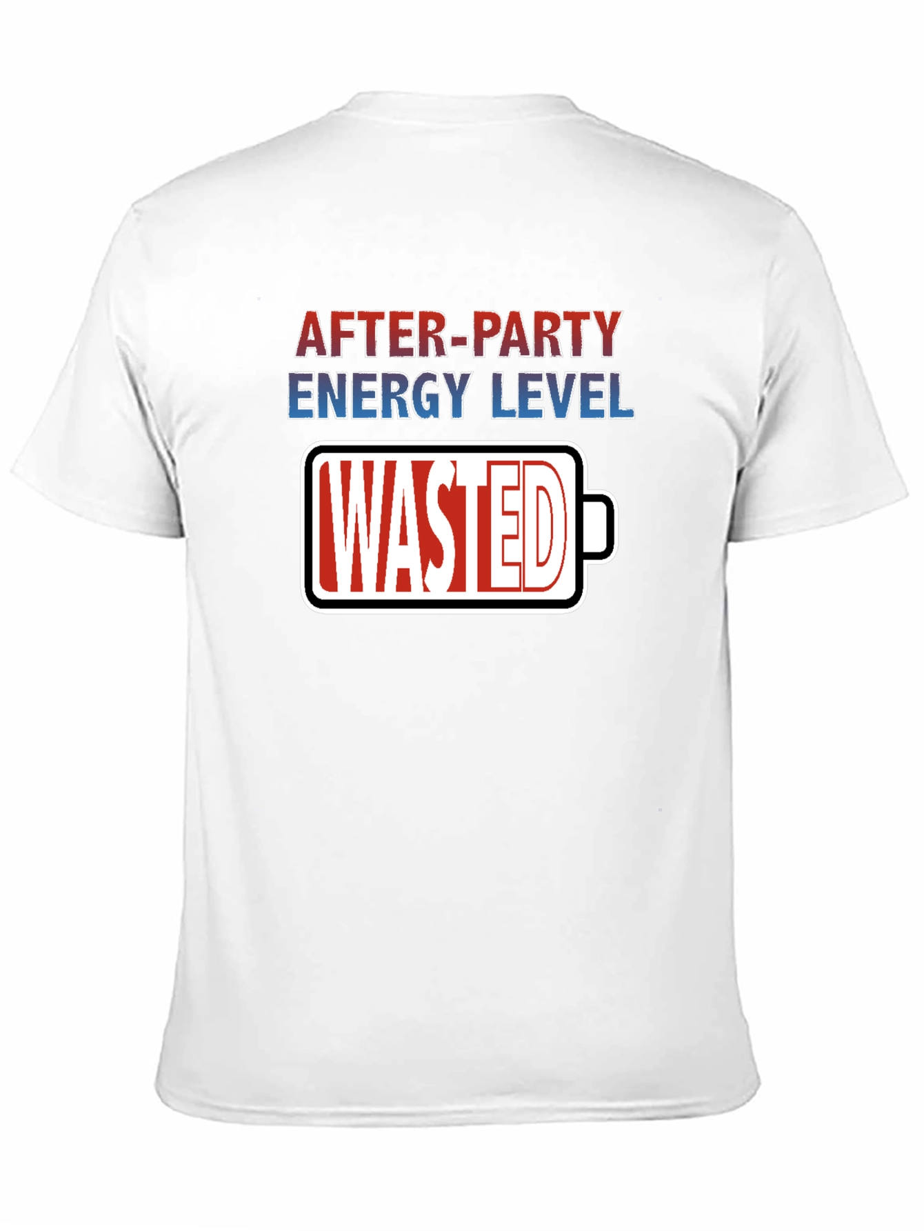 After-Party Energy Level Wasted Graphic Tee