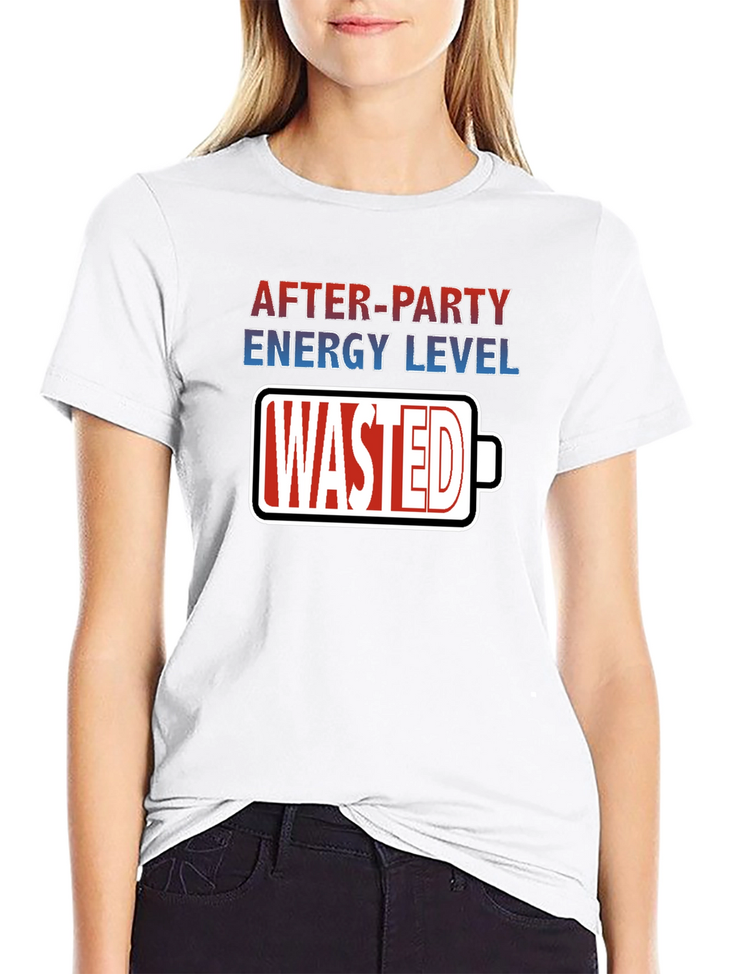 After-Party Energy Level Wasted Graphic Tee