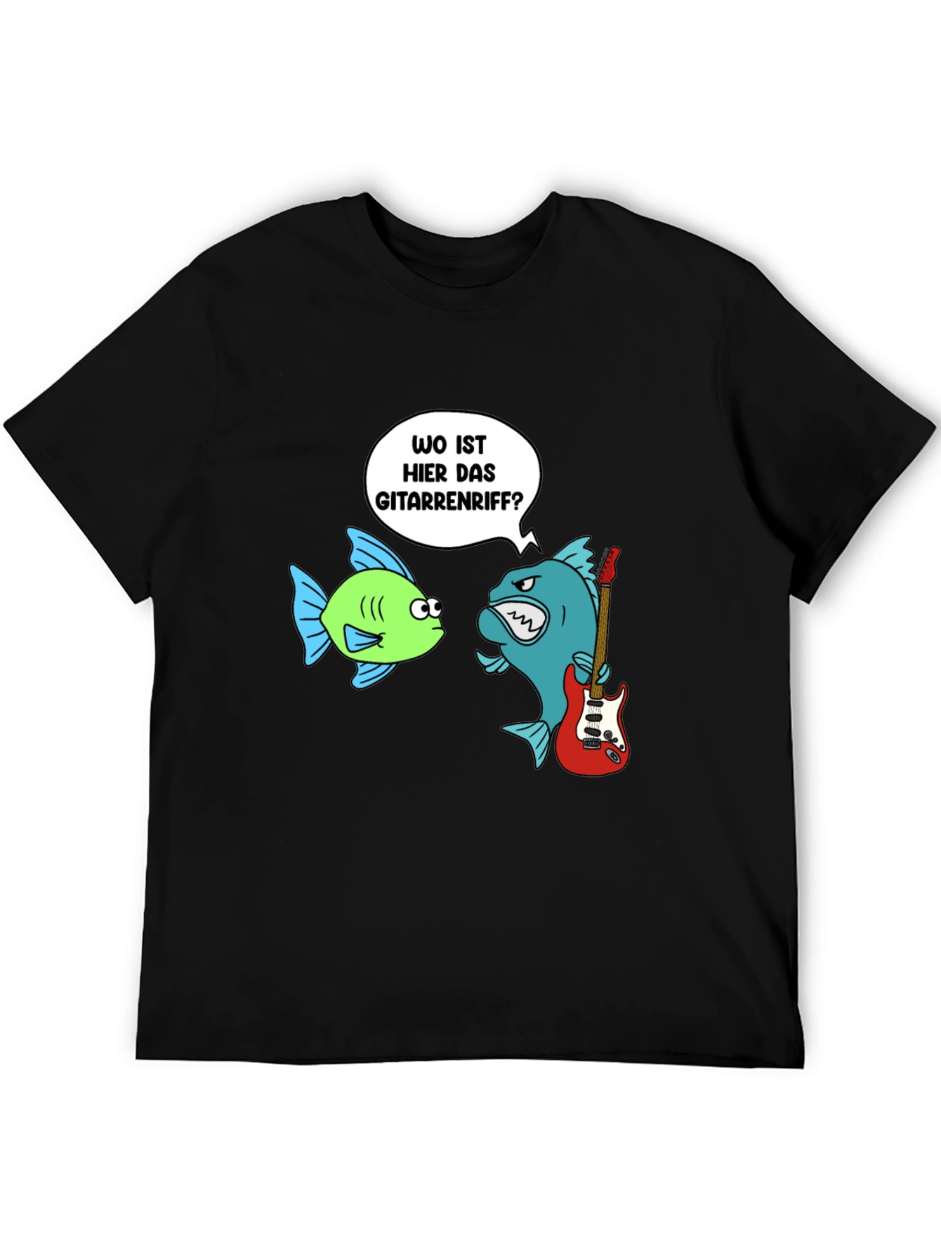 Funny Fish Guitar Riff Graphic Tee
