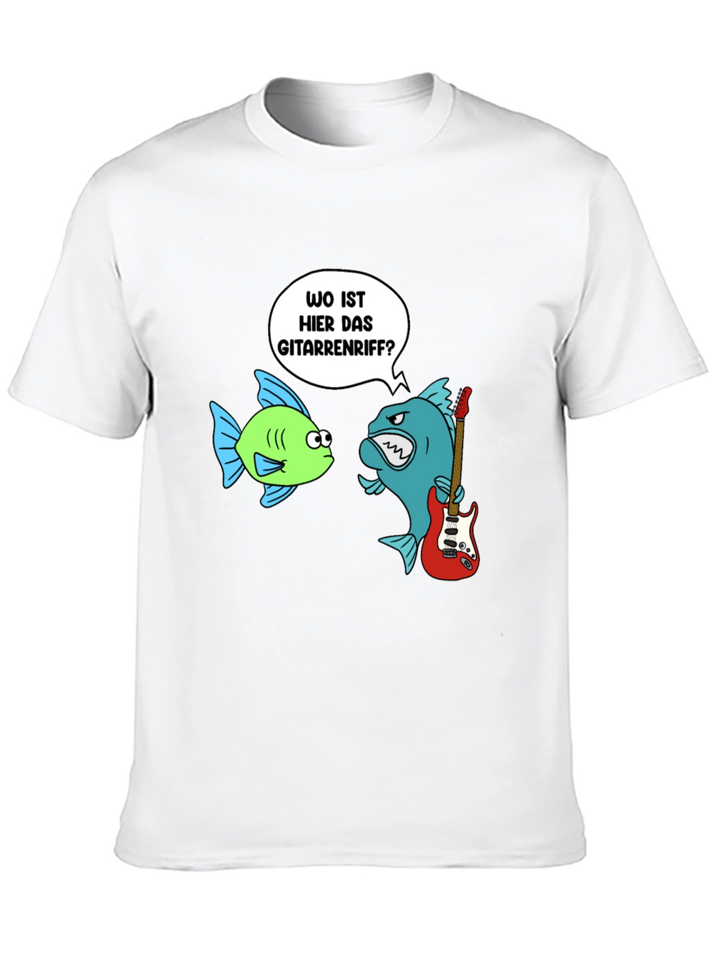 Funny Fish Guitar Riff Graphic Tee