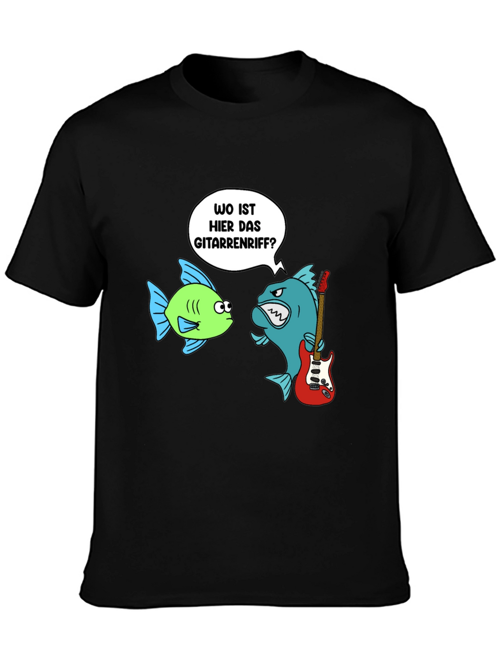 Funny Fish Guitar Riff Graphic Tee