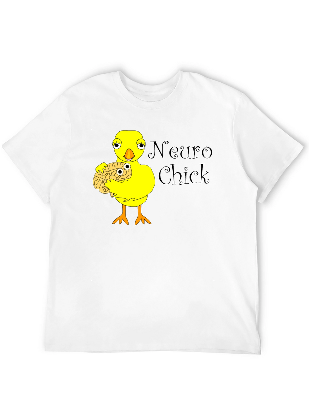 Neuro Chick Graphic T-Shirt - Brainy Humor Tee