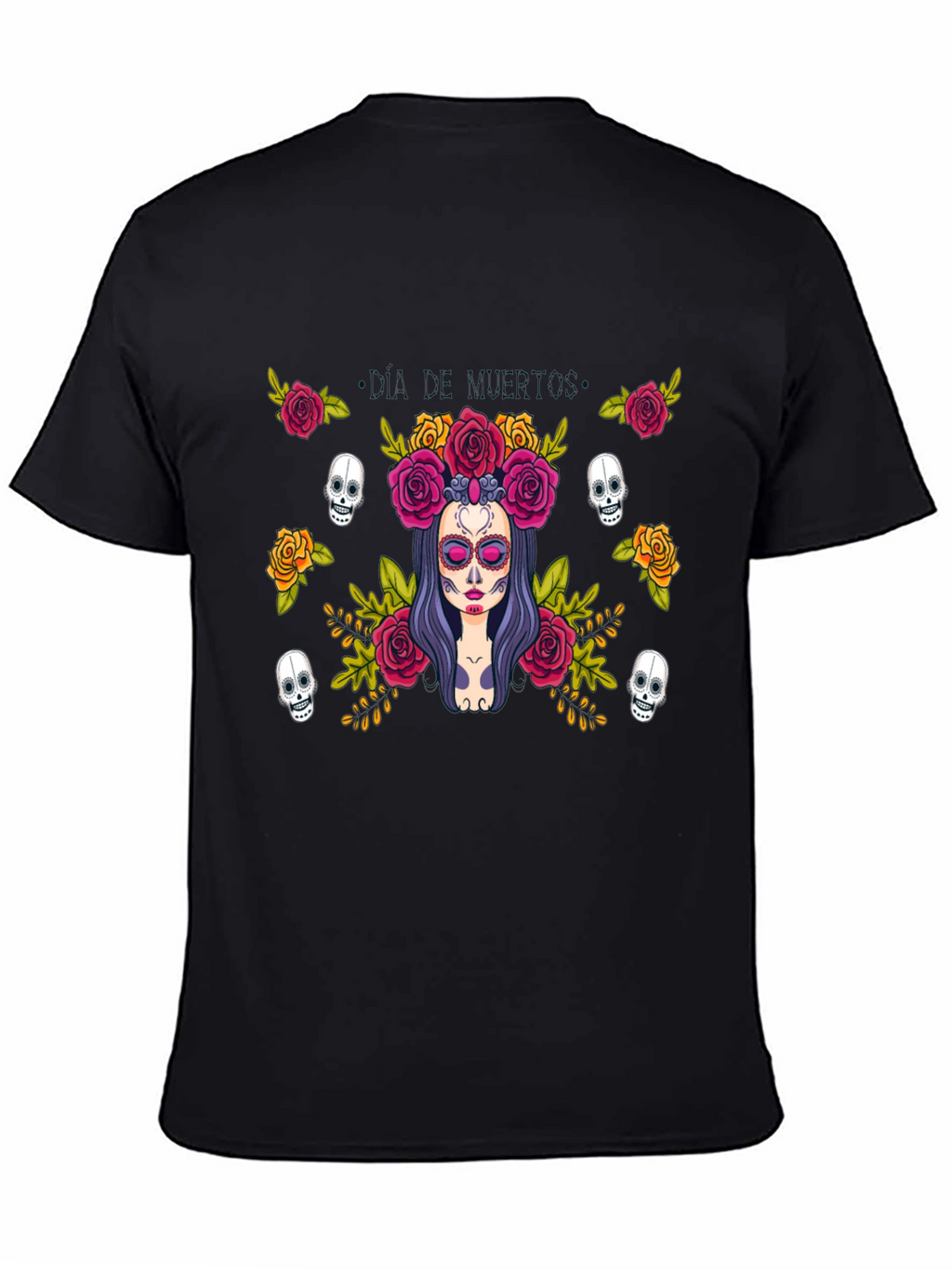Day of the Dead Graphic Tee - Black T-Shirt