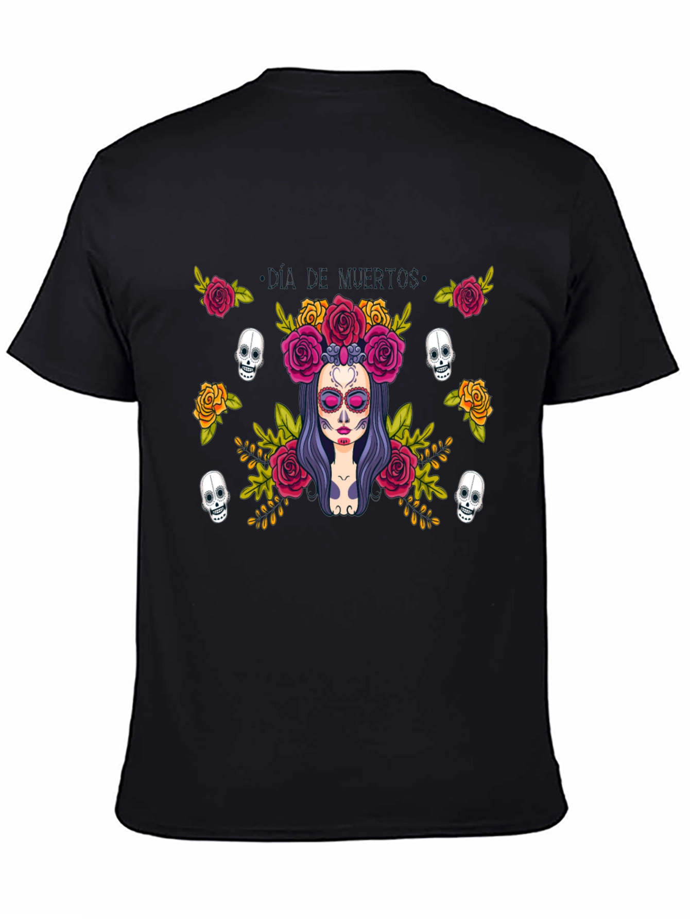 Day of the Dead Graphic Tee - Black T-Shirt