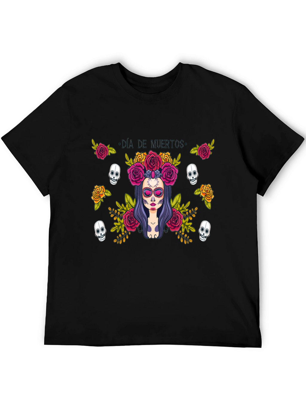 Day of the Dead Graphic Tee - Black T-Shirt