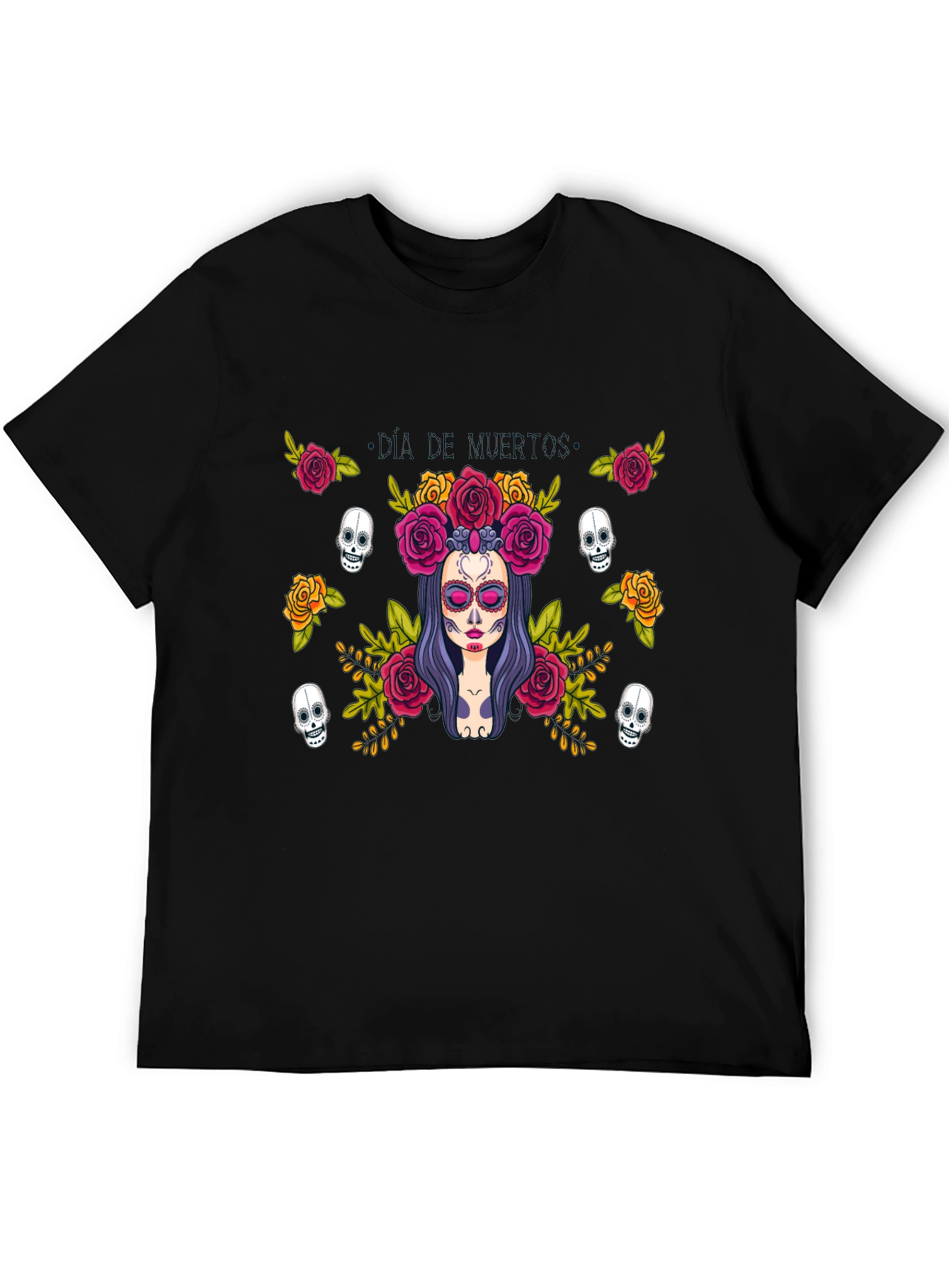 Day of the Dead Graphic Tee - Black T-Shirt