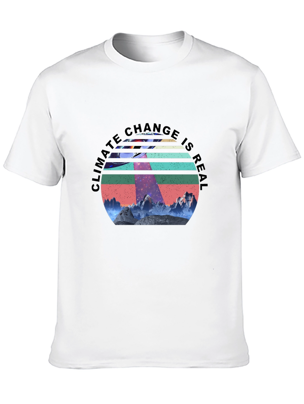 Climate Change is Real UFO Graphic Tee