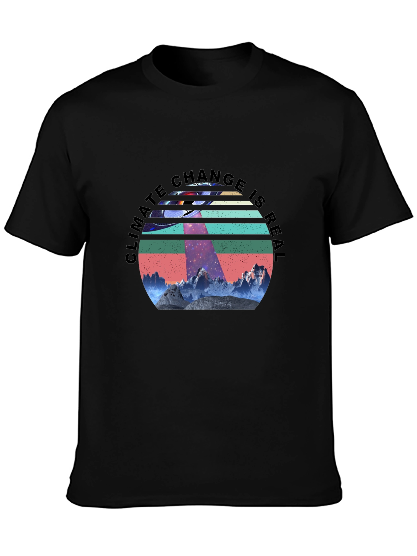 Climate Change is Real UFO Graphic Tee