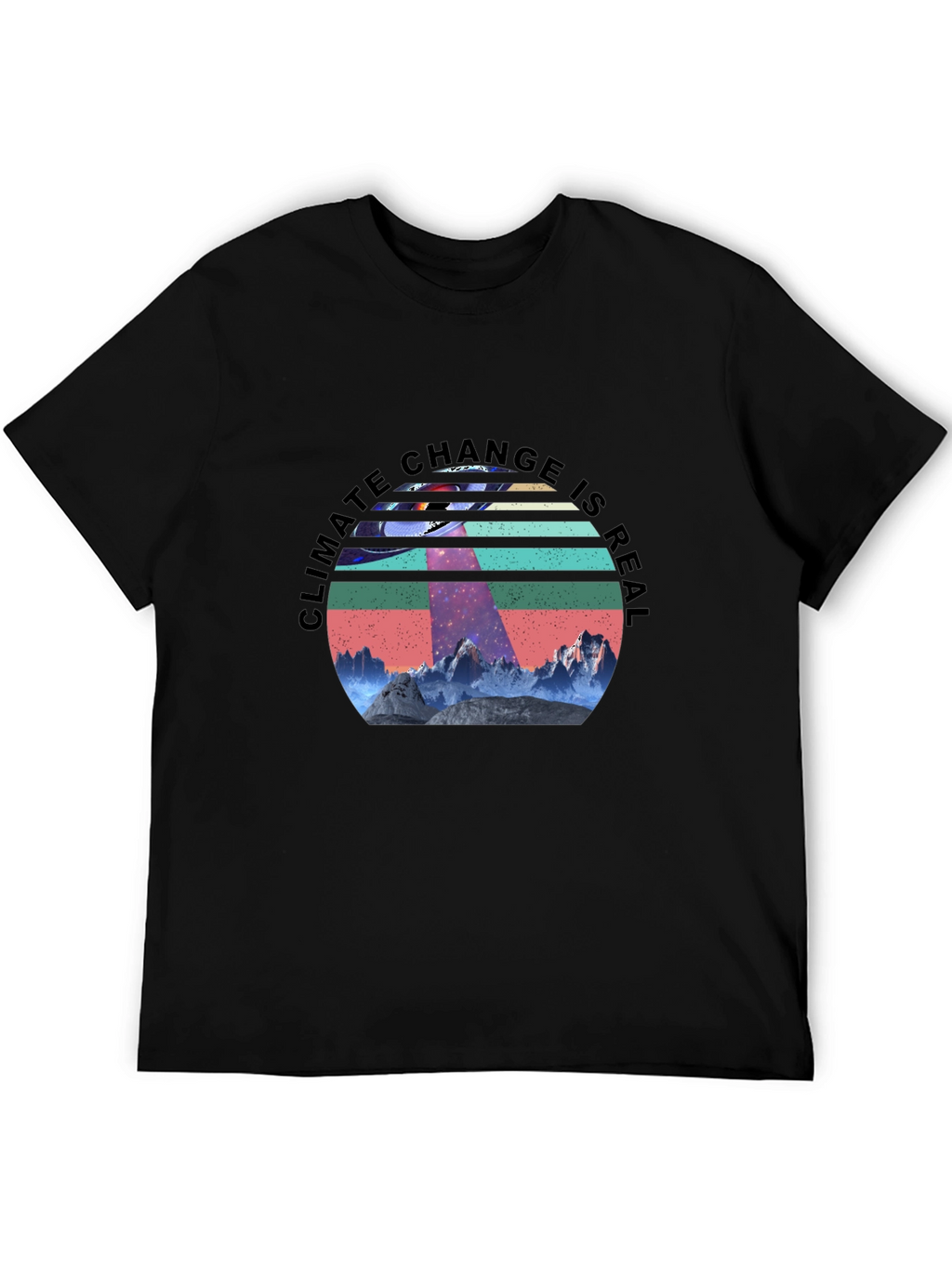 Climate Change is Real UFO Graphic Tee