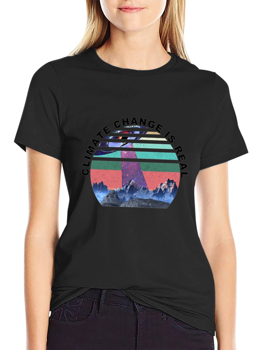 Climate Change is Real UFO Graphic Tee