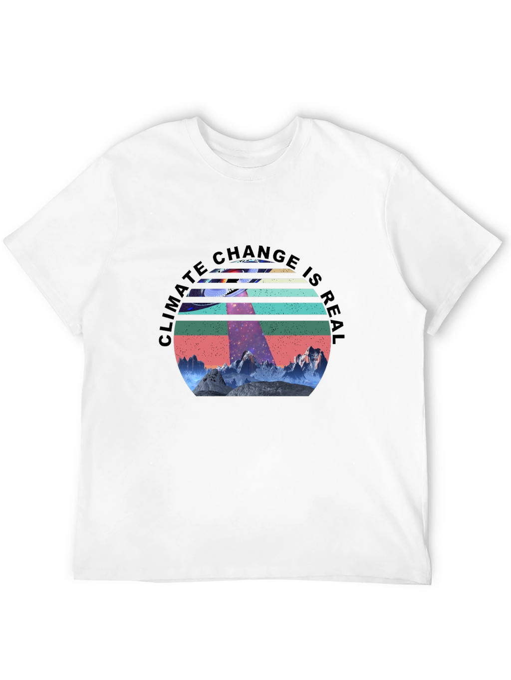 Climate Change is Real UFO Graphic Tee