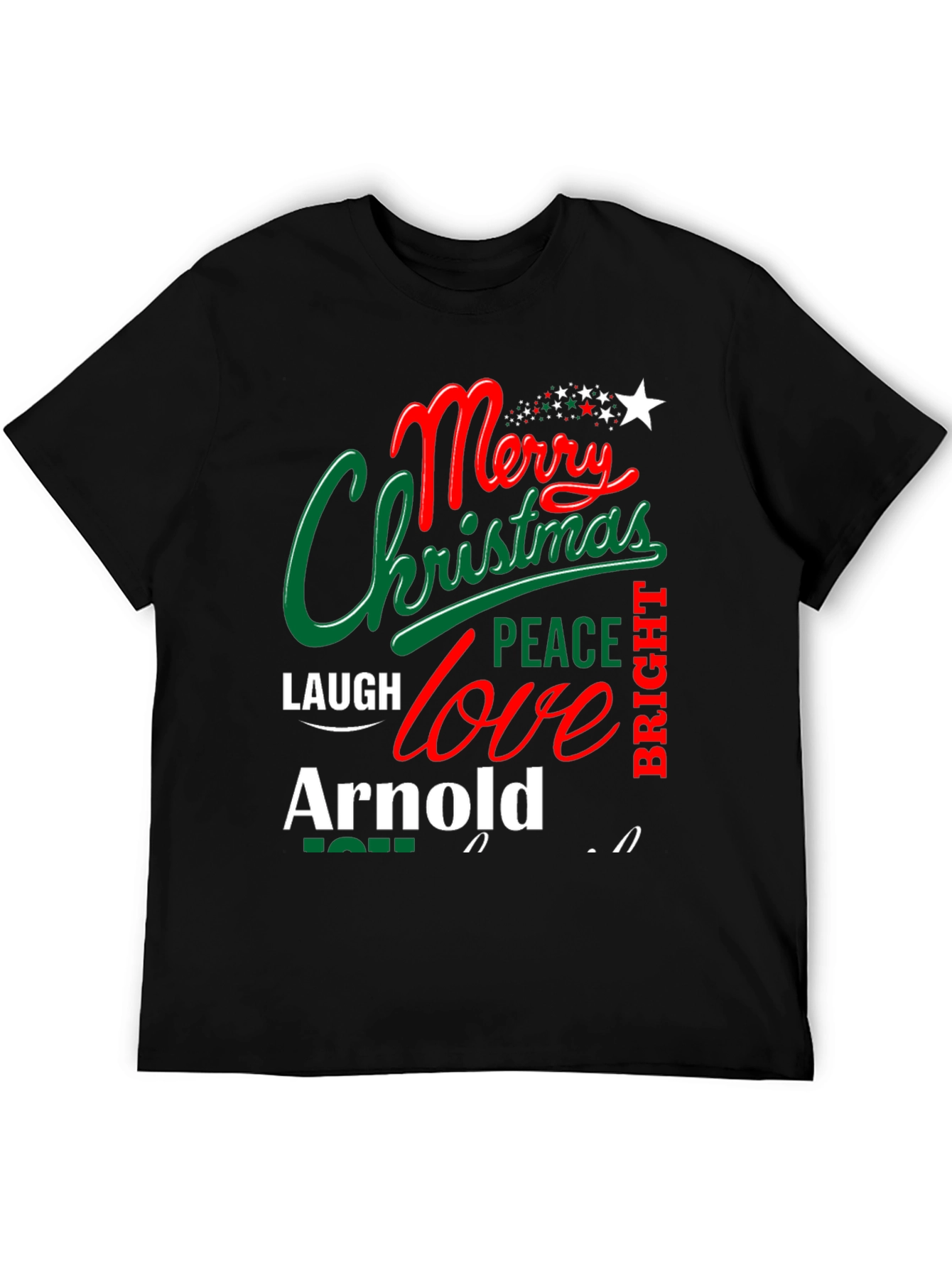 Merry Christmas Arnold T-Shirt Festive Holiday Tee