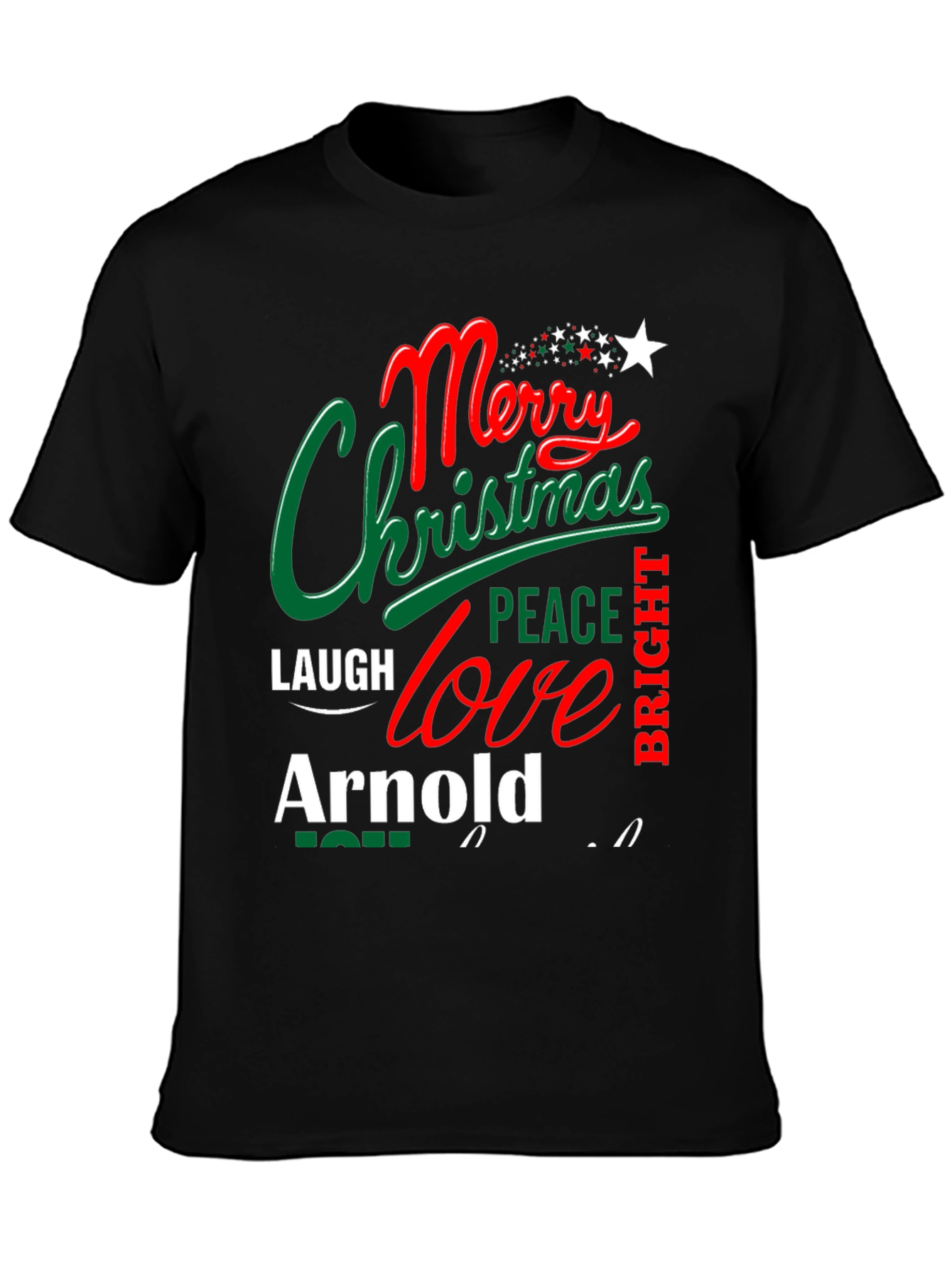 Merry Christmas Arnold T-Shirt Festive Holiday Tee