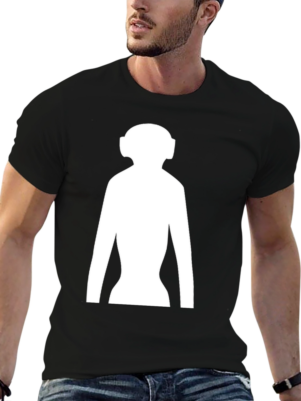 DJ Silhouette T-Shirt - Black
