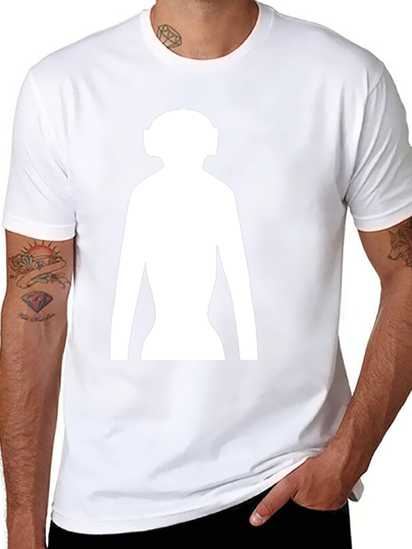 DJ Silhouette T-Shirt - Black
