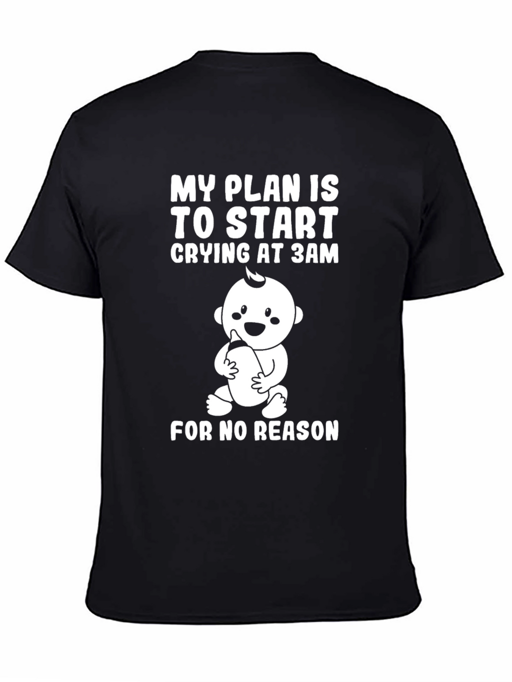 Funny Baby Crying 3AM Graphic T-Shirt