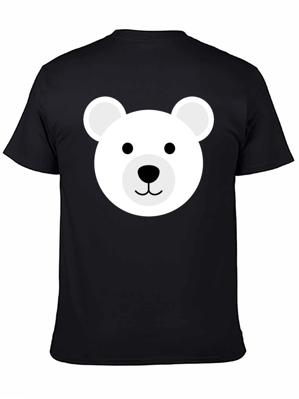 Cute Bear Graphic Black T-Shirt